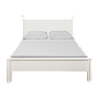 ALES - Queen size bed 160x200 - Brushed white