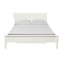 ALES - King size bed 180x200 - Brushed white