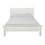 ALES - Double size bed 140x200 - Brocante white