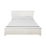 NEIL - Queen size bed 160x200 - Brushed white / 4-drawers