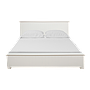 NEIL - King size bed 180x200 - Brushed white / 4-drawers