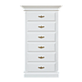 ALPONSE - Chest of drawers L76 x H140 - Brocante white