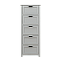 DANE - Chest of drawers L50 x H129 - Brocante light grey