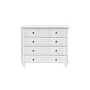 ORLEANS - Chest of drawers L100 x H85 - Brushed white