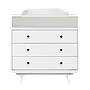 LAURA - Chest of drawers/Changing table L90 - White