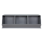 LUKE - Stackable Boxes storage L123 - Pearl grey