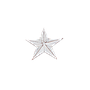 ALTA - Wooden decorative star - L27 x H27 - Shabby white