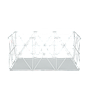RIELLEY - Rectangular basket L35xW23 - White