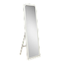 PARISIENNE - Retro cheval mirror L60 x H180 - Brushed white
