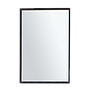 CLARA - Mirror with thin frame 120 x 80 - Black
