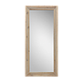 EBBA - Mirror with moldings 140 x 65 - Whitened acacia