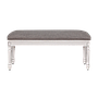 ORLEANS - Bench L110 - Brocante white and Grey cover