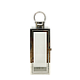 KINGSTON - Rectangular lantern H39 - Silver