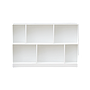 CUBIK - Bookcase L130 x H89 - White