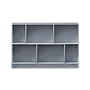 CUBIK - Bookcase L130 x H89 - Pearl grey