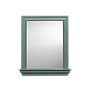 DIANE - Mirror with shelf L76 x H89 - Patina mint