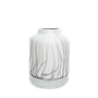 KEYSHA - Ceramic vase H26 - Marble effect & silver base
