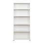 CEPHEE - Bookcase L80 x H180 - Brushed white