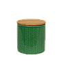 EFFIE - Ceramic jar H11 - Multicolor with bamboo lid