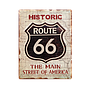 66 - Route 66 printed metal plaque L30 x H40