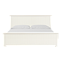 NEIL - King size bed 180x200 - Brushed white