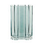 OEILLET - Glass vase H25 - Blue teinted