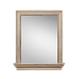 DIANE - Mirror with shelf L76 x H89 - Whitened acacia