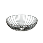 CORRIENTES - Metal fruit bowl diam.33 - Black