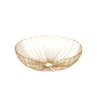 CORRIENTES - Metal fruit bowl diam.33 - Gold