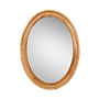 ANTOINETTE - Oval mirror L60 x H80 - Natural oak