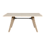 JEAN - Dining table L160 x W90 - Whitened oak