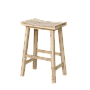 WALDAU - Wooden stool H60 - Whitened acacia