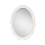 ANTOINETTE - Oval mirror L60 x H80 - Brocante white