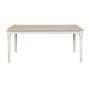 ORLEANS - Dining table L160 x W90 - Brocante white and Whitened acacia