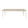 ORLEANS - Dining table L200 x W100 - Brocante white and Whitened acacia