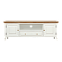 RIKKE - TV stand L160 - Brocante white and Toffee