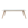 MATIJA - Dining table L220 x W100 - Toffee and White