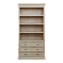 CALANQUE - Bookcase L103 x H210 - Whitened acacia
