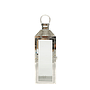 CECILE - Metal lantern H40 - Silver