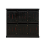 NAMUR - Shoe cabinet L97 x H85 - Shabby black