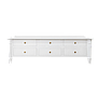 SCARLET - Coffee table L140 x H44 - Brushed white