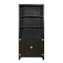 XIAN - Bookcase L90 x H200 - Shabby black