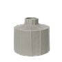 ADONES - Ceramic vase Diam.17 x H23 - Grey or White