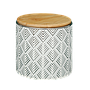EFFIE - Ceramic jar H9 - Silver
