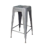 MEKA - Bar stool H75 - Vintage silver