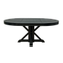 HAKON - Extendable dining table L120/182 x H76 - Brocante black