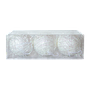 XMAS - Set of 3 Xmas ball ornaments diam.8 - White