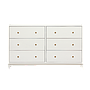 FELICITY - Chest of drawers L140 x H86 - Brushed white
