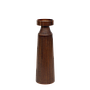 HEIMER - Wooden candlestick H35 - Washed walnut