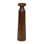 HEIMER - Wooden candlestick H45 - Mokka